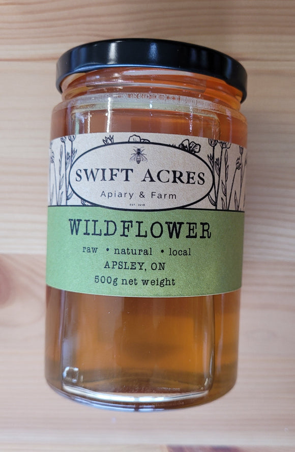 Swift Acres Liquid Natural Wildflower Honey (500g) - 5856