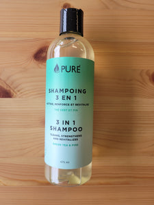 3-in-1 Shampoo - Green Tea & Pine - 475mL