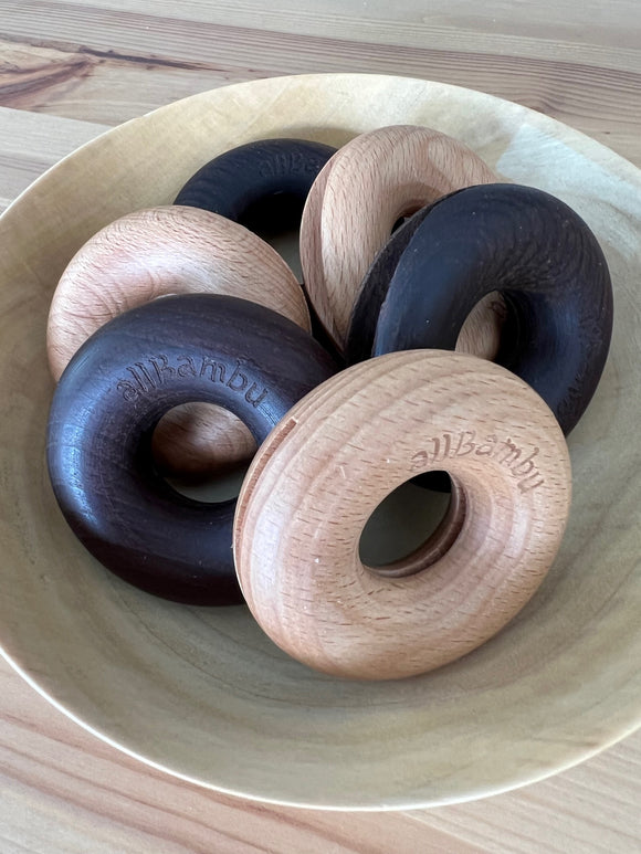 Wood Donut Bag Clip